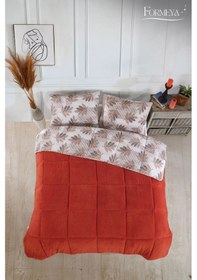 Resim Formeya Turuncu Çift Kişilik Wellsoft Yorgan Yastık Kılıflı Turuncu 