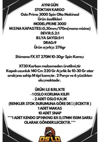 Resim Oslo Prime 3000 Shimano Fx Xt 270cm 10-30gr 8 Örgü Spin Olta Seti 