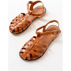 Resim İdimilla 205-02 Taba Ortopedik Hakiki Deri Kadın Sandalet Çok Renkli 