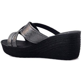 Resim Voga 2036 Dolgu Topuk Comfort Casual Kadın Terliği 