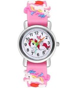 Resim Besthome1 Kız Çocukları İçin Pembe Unicorn Saat - Gümüş Plastik Kordonlu Öğrenci Hediyelik Saat Gümüş 