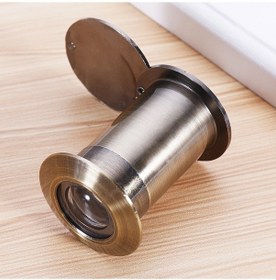 Resim 2 Adet Güvenlik Kapısı Kedi Gözü Hd Cam Lens 200 Derece Geniş Açılı Anti-minik Otel Kapı Gözü, Özellikler: 26mm Yeşil Bronz 