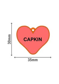 Resim Majo İsimlik Kalp 30mmx35mm 