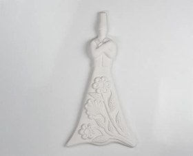 Resim REFSAN Çiçek Semazen Seramik Bisküvi | Boyanabilir Obje (Ham Ürün) 