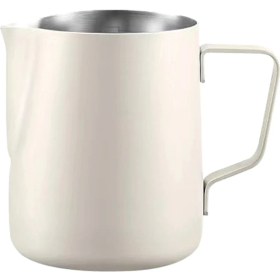 Resim Ruosui Paslanmaz Çelik Süt Köpürtme Sürahisi Yuvarlak Borulu Latte Sanat Sürahi Süt Sürahi Frother Profesyonel Barista Süt Buharda Pişirme Sürahisi (Yurt Dışından) 