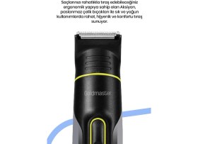 Resim Çok Fonksiyonlu Erkek Bakım Seti, 17 Kademeli, 10'lu, Siyah 