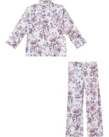 Resim Çocuklar için Yaban Çiçeği Desenli Pijama Takımı - 3-4Y 
