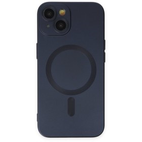 Resim Iphone 13 Kılıf Moshi Lens Magneticsafe Silikon - Lacivert 13408 