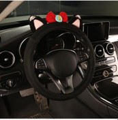 Resim Sevimli Modaya Uygun Direksiyon Kapağı: Premium His, Slipresistant, Ultra Yaralı, Kadınlar, Allseason Otomobil Aksesuarı Açık Bej 