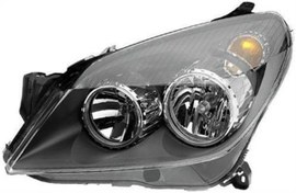 Resim Opel Astra H Sol Far Siyah Zeminli TYC Marka 