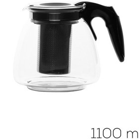Resim Porsima 5416 Isıya Dayanıklı 1100 Ml Süzgeçli Cam Demlik Çay-bitki Çayı Demliği Şeffaf 