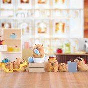 Resim 1 adet Rastgele Sevimli Uyku Kapibara Sihirli Kutu, Yaratıcı Araba Gösterge Paneli Süs Mobilya Masaüstü Dekorasyonlar Hediye, Ev Dekorasyonu ve Koleksiyonlar için Uygun, Noel, Şükran Günü, Doğum Günü için Mükemmel Hediye, Halloween Süsleri, Sonbahar Ev Dekorasyonu Koleksiyon Figürleri 