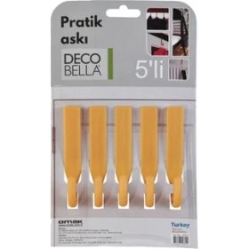 Resim Omak Decobella Grande Pratik Askı 5' li 