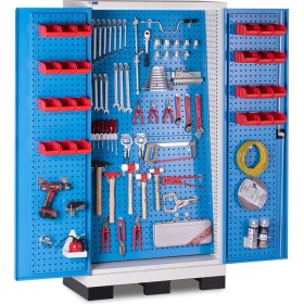 Resim Star Çelik Endüstriyel Malzeme Dolabı-Takım Asma Panolu-Metal Kapaklı 