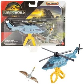Resim Matchbox Jurassic World Dino Transporter Arabaları Quetzal-copter Çok Renkli 