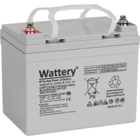 Resim Gdjn Wattery 12 Volt 33 Amper Jel Akü Akülü Sandalye Aküsü 155X196X131 