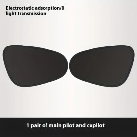 Resim Hightower 2 Adet Araç Yan Cam Güneşlikleri Suv/sedan İçin Evrensel Uyumlu Isı Ve Uv Korumalı Vakupsuz Kolay Kurulum Katlanabilir Oto Aksesuarı 