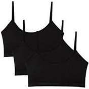 Resim Genç Kız Pedli Ip Askı Yarım Atlet Büstiyer 6'lı Siyah 