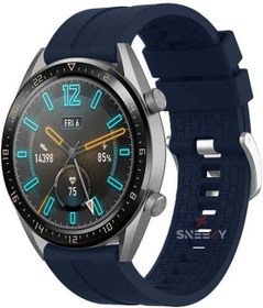 Resim Huawei Watch Ultimate - Watch Buds 22mm İle Uyumlu NovaGT Supreme Silikon Kordon Lacivert 