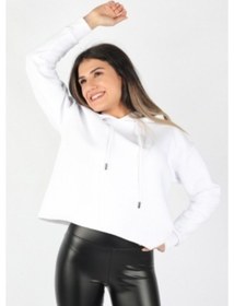 Resim Kadın Kapüşonlu Sweatshirt Beyaz Btk/4538.beyaz Beyaz 