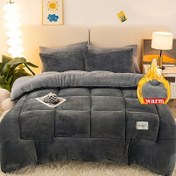 Resim 1 adet Premium Yumuşak Süt Kadife Yorgan, Çağdaş Geometrik Desen, Tüm Mevsim Yorgan, Polyester Elyaf Dolgulu, Orta Ağırlık, Makinede Yıkanabilir - Ulusal Temalar, Rahat Yatak Örtüsü için İdeal | Şık Yatak Örtüsü | Polyester Elyaf Dolgulu, Yorgan Setleri 