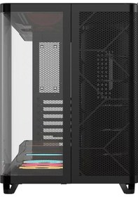 Resim Corsair AIR 5400 RS-R CC-9011318-WW 3x120MM ARGB Fan Mesh Temperli Cam USB 3.2 Triple Chamber Mid Tower E-ATX Gaming Kasa Siyah 