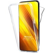 Resim Xiaomi Mi 12t Kılıf 6 Tarafı Tam Full Koruma 360 Clear Soft Şeffaf Microsonic