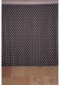 Resim Puanlı Çift Renk Lila İp Perde Hazır Düğmeleri Dikilmiş İp Perde 300 270 Cm Lila 