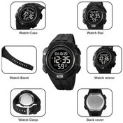 Resim Fastbuy Skmeı 2078 Multifunctional Erkek Saat 50m Su Geçirmez Spor Moda Dijital Bilek Saati Siyah Altın Renkli Çok Renkli 