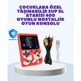 Resim Svoria Store Şarjlı Taşınabilir El Oyun Konsolu 400 Oyun 