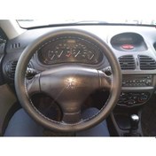 Resim Dikişli Direksiyon Kılıfı Siyah Deri Gri Dikiş Peugeot 206 İçin Gri 