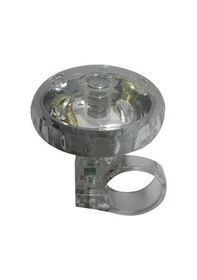 Resim Fonte Çevirmeli Şeffaf Bisiklet Zili Siyah 