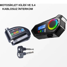 Resim Bluetooth 5.4 Kablosuz Interkom+ Motor Disk Kilidi 