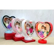 Resim Kişiye Özel Fotoğraf Alanlı Kalpli LED Çerçeve Model 2 