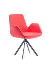 Resim Bintaşmobilya Hava Kırmızı Deri Ofis Çalışma Sandalyesi 