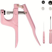 Resim T5 Reçine Plastik Kilitli Fermuar Seti, Metal & Plastik Malzeme, Pense ile, Dikiş, El Sanatları, Giyim, DIY Takı Yapım Malzemeleri için Düğmeler 