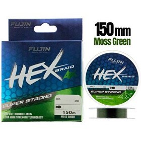 Resim Fujin Hex Braid X4 Moss Green PE İp 150 M 0.14 MM Olta Misinası 