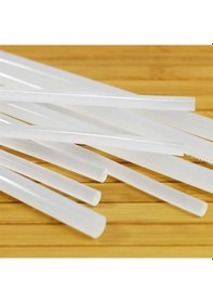 Resim Şeffaf Sıcak Silikon Çubuğu Mum Silikon Kalın 1 Kg 30 CM 