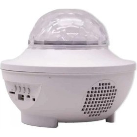 Resim Çok Renkli Projektör Lamba Disko Topu Gece Lambası Kablosuz 