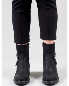 Resim Eliska Çift Tokalı Bot Siyah-7405-siyah Siyah 