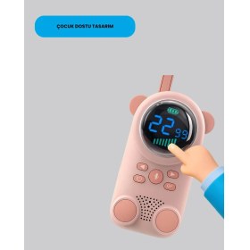 Resim Marsilyan LCD Ekranlı Bebek Telsizi - Iki Yönlü Ses Uzun Menzil Çocuk Dostu Tasarım - MCT1178-2947 