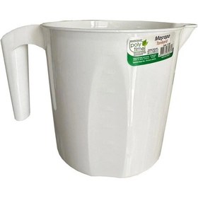 Resim Polytime Plastik Bej Ölçekli Maşrapa - 1.5 Litre 