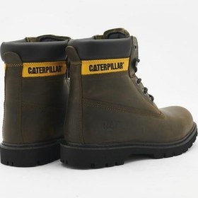 Resim Caterpillar Golden Dark Olive Deri Erkek Bot 