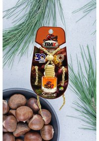 Resim Kestane - Aynaya Asmalı İpli Aromalı Dekoratif Araç Parfümü 