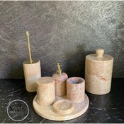 Resim Genel Markalar Rozalya Bej Saray Dizayn 7'Li Banyo Seti 