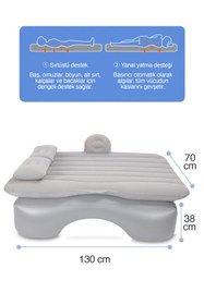 Resim Wiimi Araç Içi Şişme Yatak- Iki Hava Yastıklı, Araba Seyahat Ve Kamp Suv Ve Binek Araçlara Uygun 