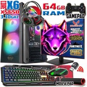 Resim WARBOX Wolf Xeon X5650 64gb Ram 256gb Ssd 250gb Hdd R7 240-4gb E.kartı 20" Monitör Gaming Bilgisayar 