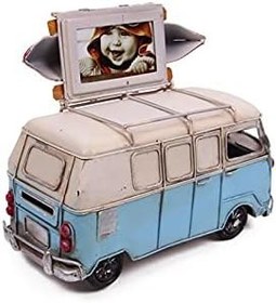 Resim Knm-0910E-1371 Dekoratif Metal Minibüs Çerçeveli ve Kumbaralı Hediyelik 