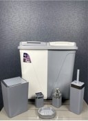 Resim AHİR TİCARET 6 Parça Kirli Çamaşır Sepeti- Wc Banyo Set-lüx Çeyiz Seti 