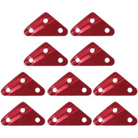 Resim Suntek 10 Adet Alaşım Üçgen Kamp Çadırı Guy Hattı Bent Kırmızı-m 